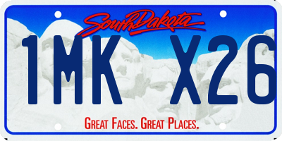 SD license plate 1MKX26