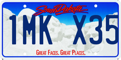 SD license plate 1MKX35