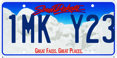 SD license plate 1MKY23