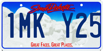 SD license plate 1MKY25