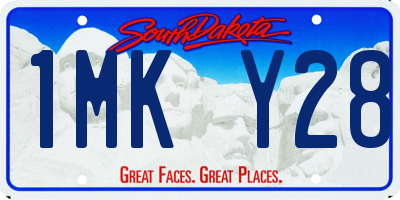 SD license plate 1MKY28