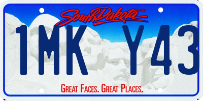 SD license plate 1MKY43