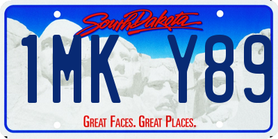 SD license plate 1MKY89