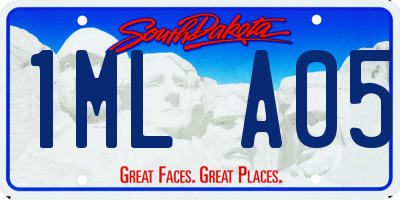 SD license plate 1MLA05