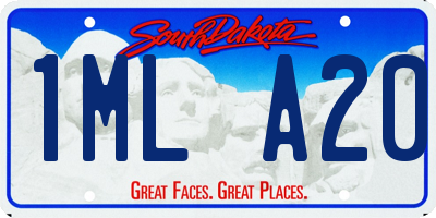 SD license plate 1MLA20
