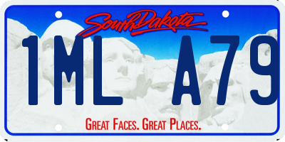 SD license plate 1MLA79
