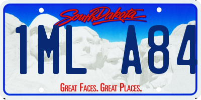SD license plate 1MLA84