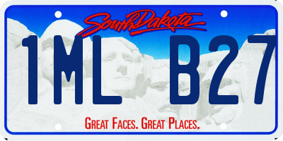 SD license plate 1MLB27