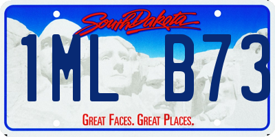 SD license plate 1MLB73