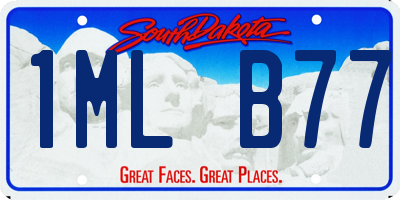 SD license plate 1MLB77