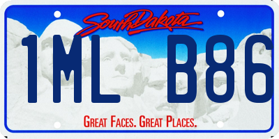 SD license plate 1MLB86
