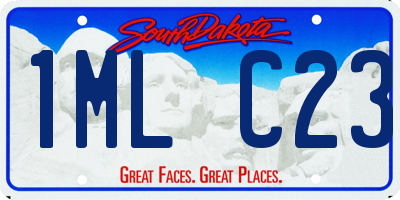 SD license plate 1MLC23