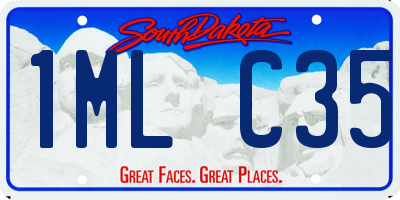 SD license plate 1MLC35