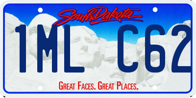 SD license plate 1MLC62