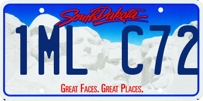 SD license plate 1MLC72