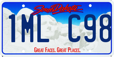 SD license plate 1MLC98