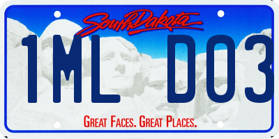 SD license plate 1MLD03