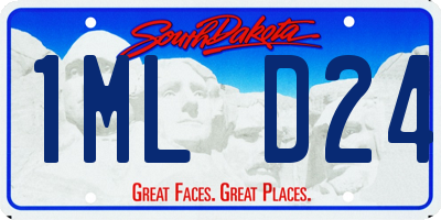 SD license plate 1MLD24