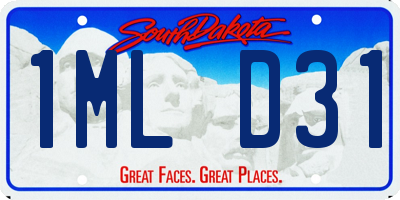 SD license plate 1MLD31