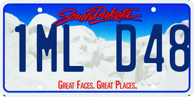 SD license plate 1MLD48