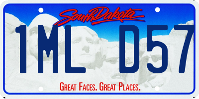 SD license plate 1MLD57