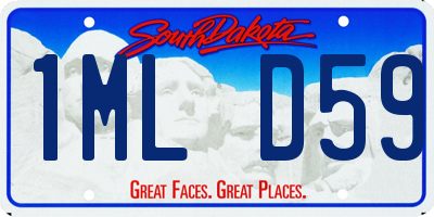 SD license plate 1MLD59