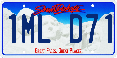 SD license plate 1MLD71