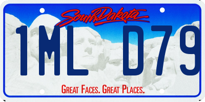 SD license plate 1MLD79