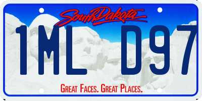 SD license plate 1MLD97