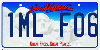 SD license plate 1MLF06