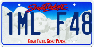 SD license plate 1MLF48