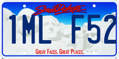 SD license plate 1MLF52