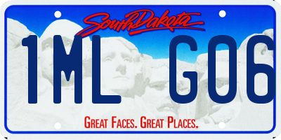 SD license plate 1MLG06