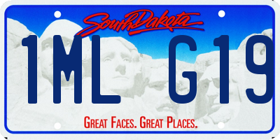 SD license plate 1MLG19