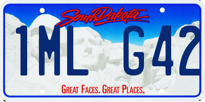 SD license plate 1MLG42