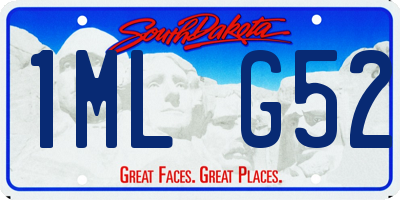 SD license plate 1MLG52