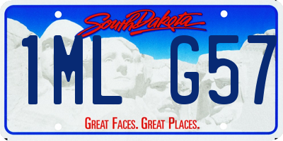 SD license plate 1MLG57