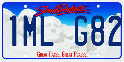 SD license plate 1MLG82
