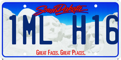SD license plate 1MLH16