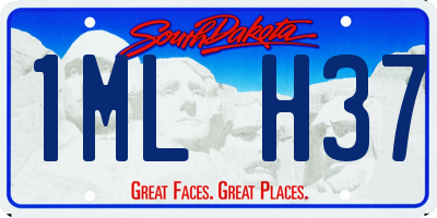 SD license plate 1MLH37