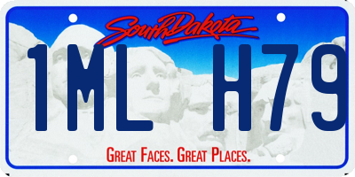 SD license plate 1MLH79