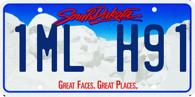SD license plate 1MLH91
