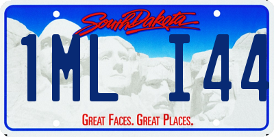 SD license plate 1MLI44