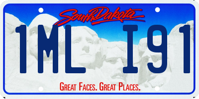 SD license plate 1MLI91