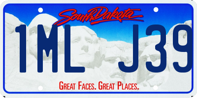 SD license plate 1MLJ39