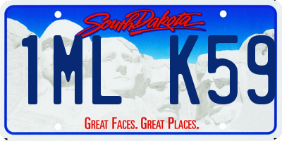 SD license plate 1MLK59