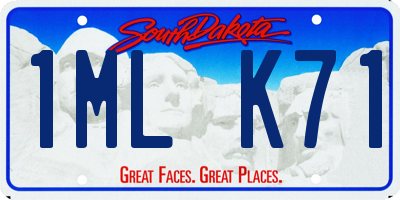 SD license plate 1MLK71