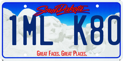 SD license plate 1MLK80