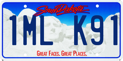 SD license plate 1MLK91