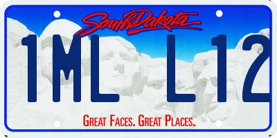 SD license plate 1MLL12
